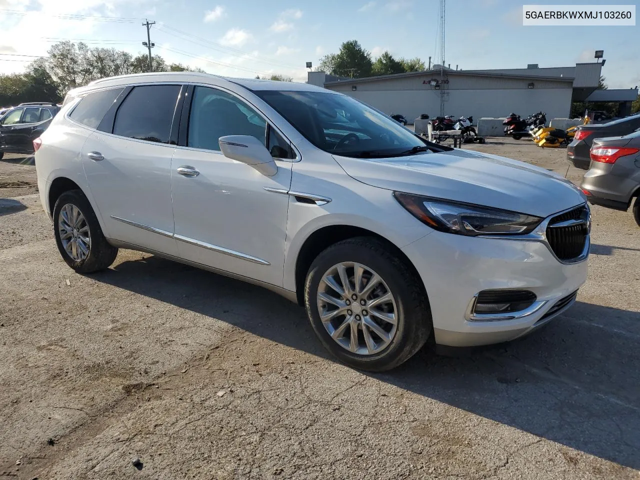 2021 Buick Enclave Essence VIN: 5GAERBKWXMJ103260 Lot: 74058334