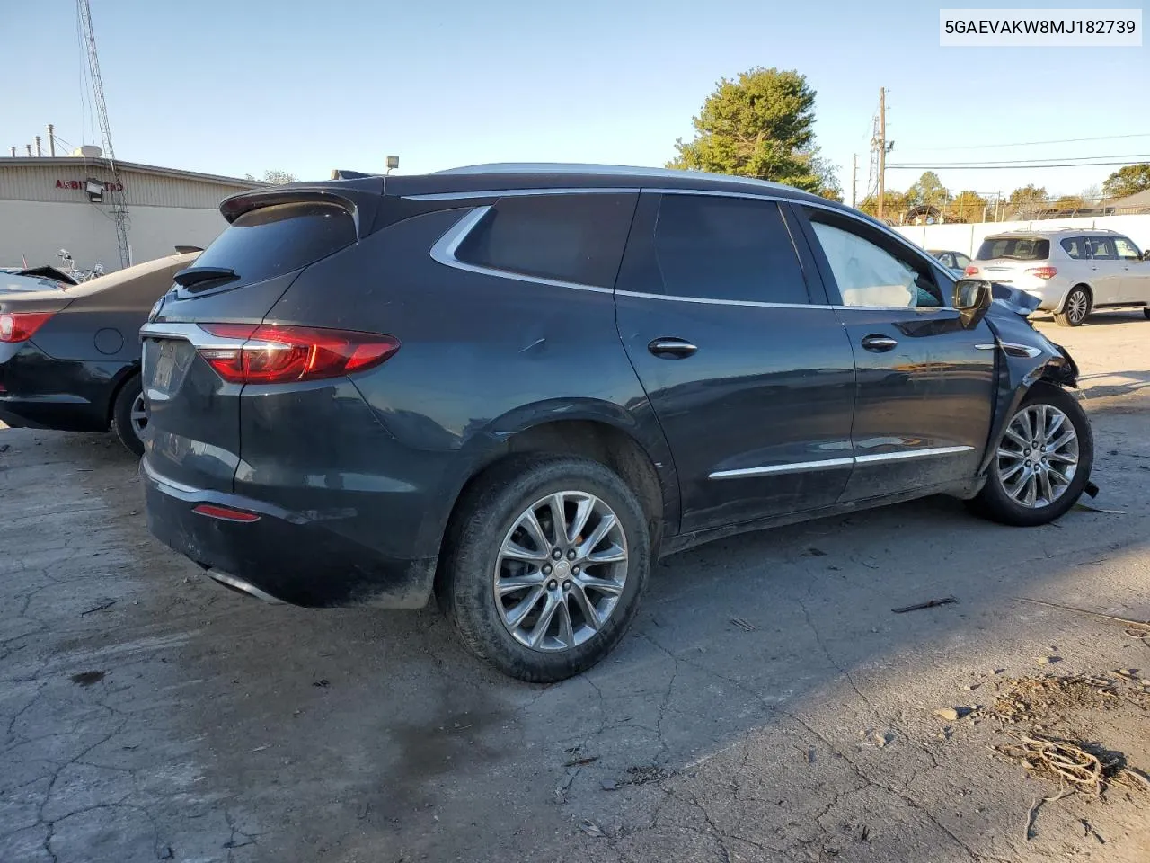 2021 Buick Enclave Essence VIN: 5GAEVAKW8MJ182739 Lot: 75249974