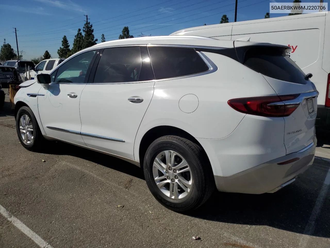 2021 Buick Enclave Essence VIN: 5GAERBKW6MJ220706 Lot: 76974984