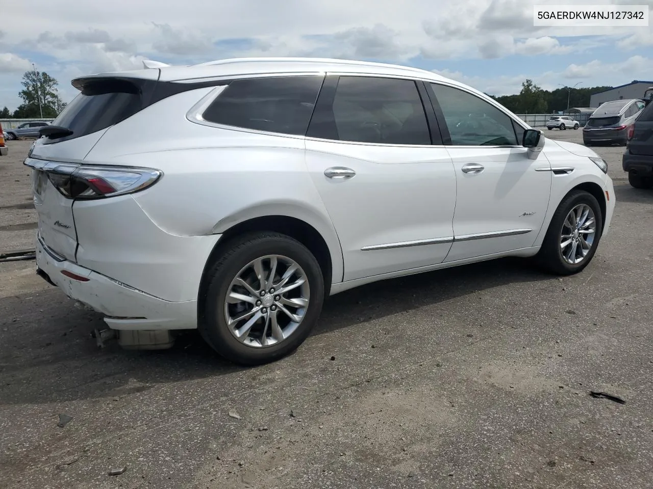 5GAERDKW4NJ127342 2022 Buick Enclave Avenir