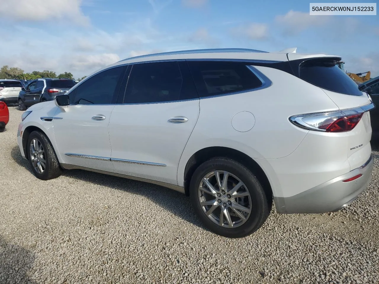 2022 Buick Enclave Premium VIN: 5GAERCKW0NJ152233 Lot: 74121414