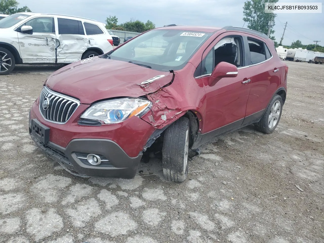 2015 Buick Encore Convenience VIN: KL4CJFSB1FB093503 Lot: 57084524