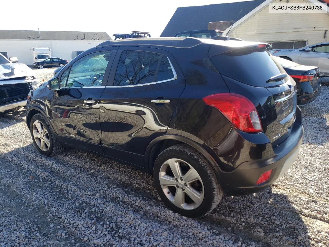 2015 Buick Encore Convenience VIN: KL4CJFSB8FB240738 Lot: 80190224