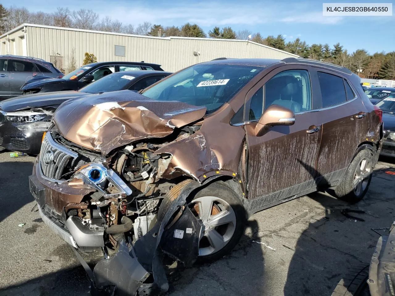 2016 Buick Encore VIN: KL4CJESB2GB640550 Lot: 42239614