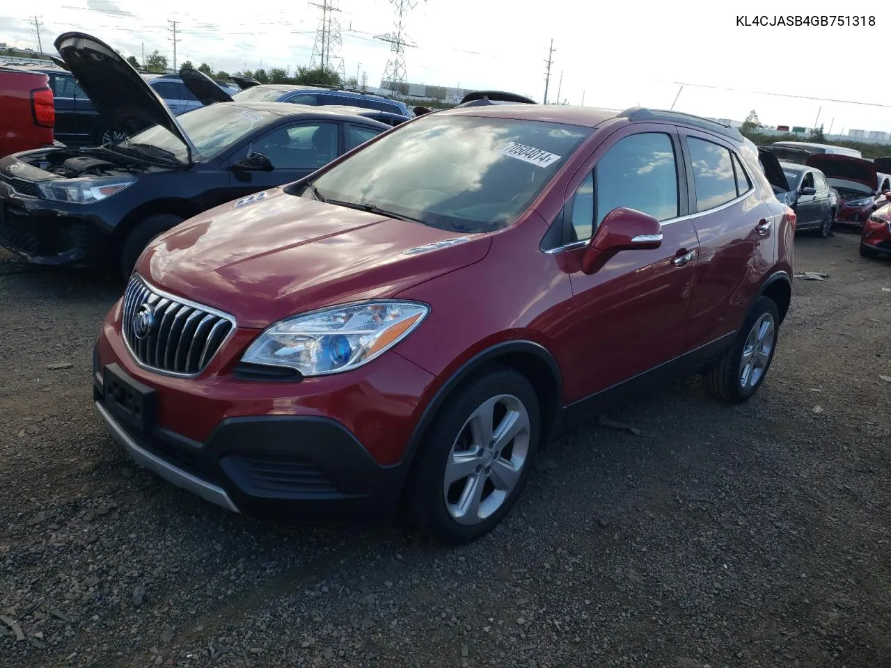 2016 Buick Encore VIN: KL4CJASB4GB751318 Lot: 70504014