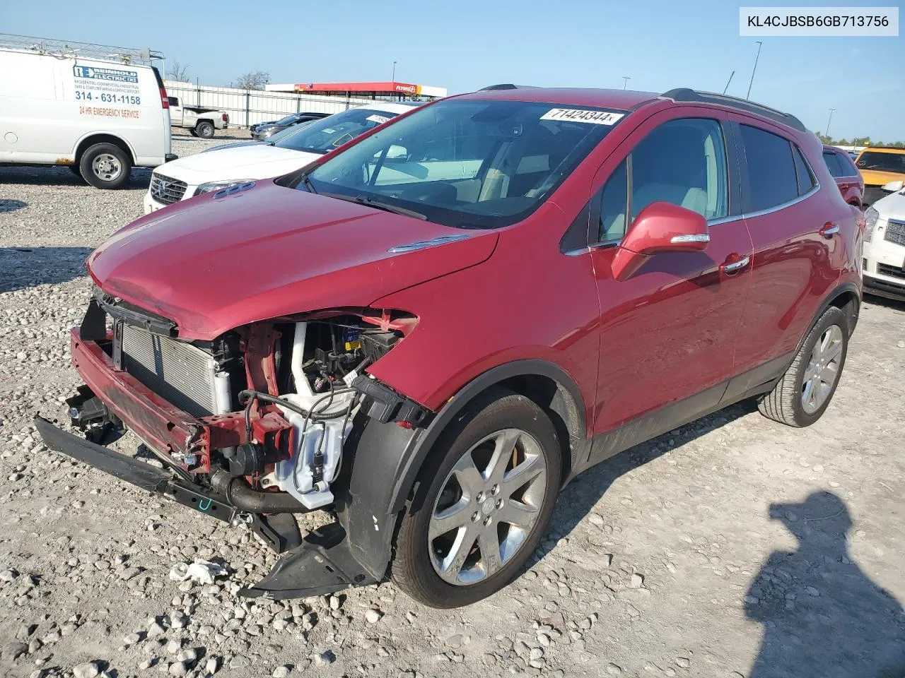 2016 Buick Encore Convenience VIN: KL4CJBSB6GB713756 Lot: 71424344