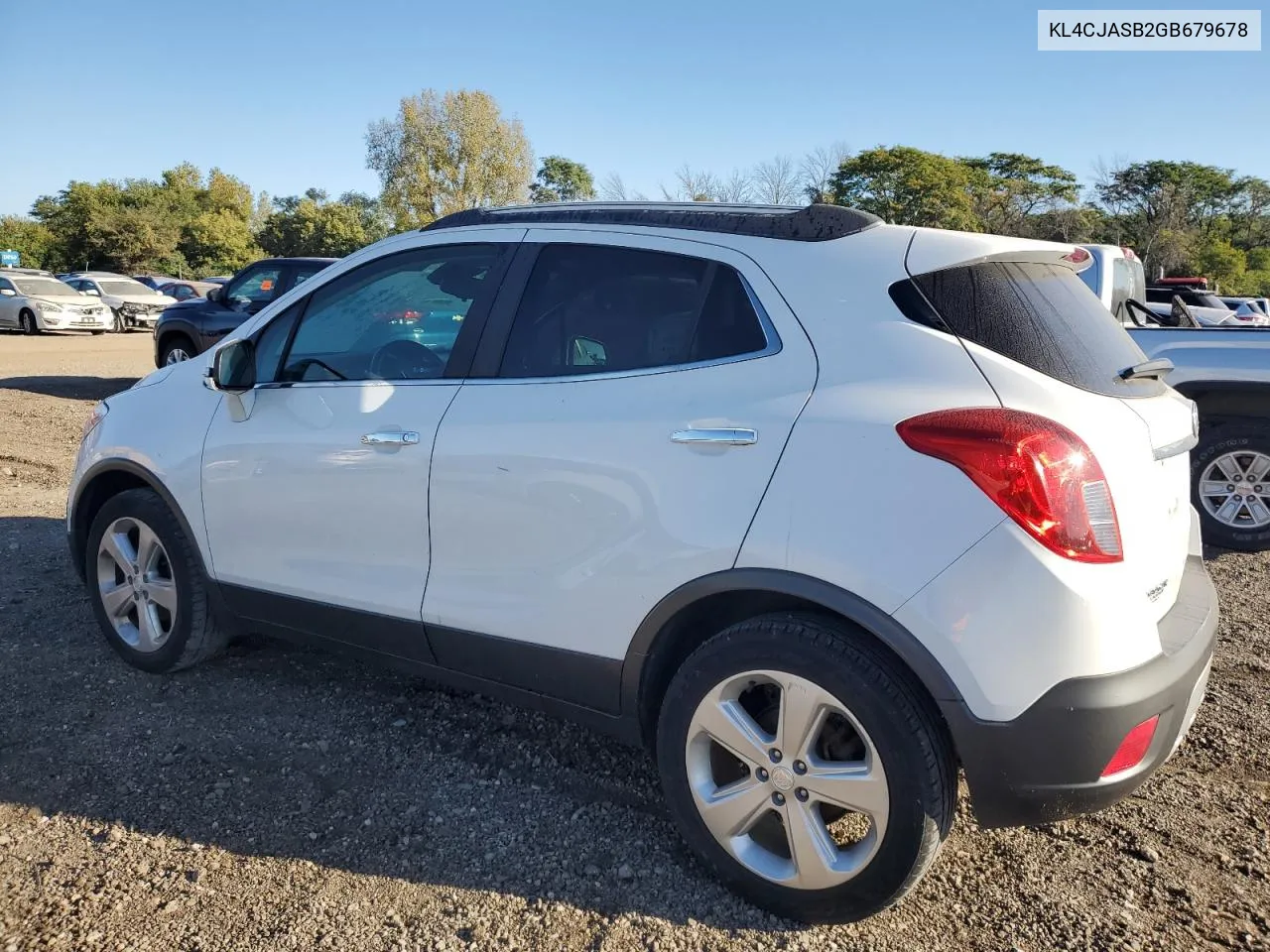 KL4CJASB2GB679678 2016 Buick Encore