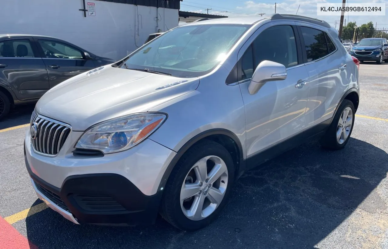 2016 Buick Encore VIN: KL4CJASB9GB612494 Lot: 72044464