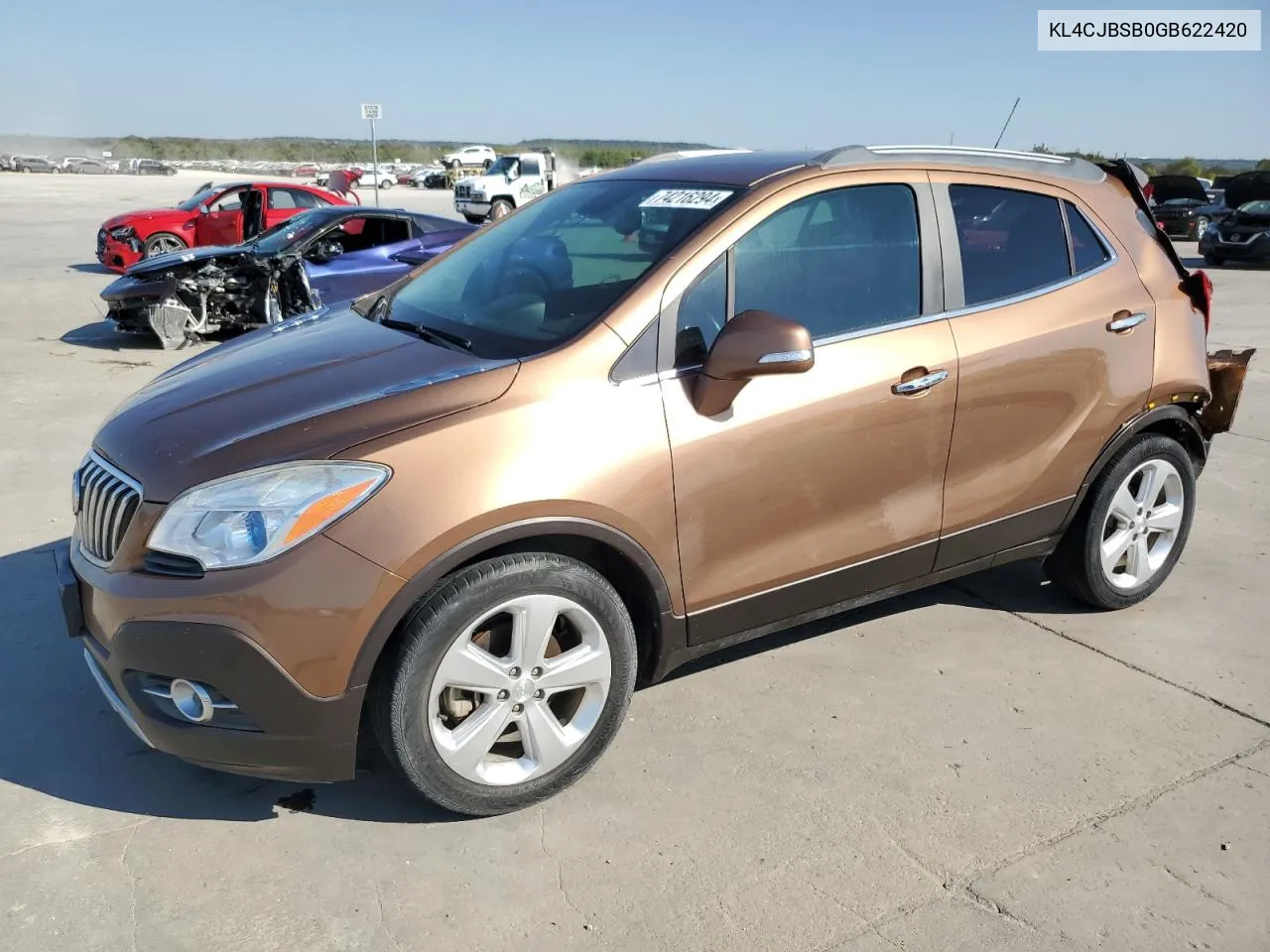 2016 Buick Encore Convenience VIN: KL4CJBSB0GB622420 Lot: 74216294