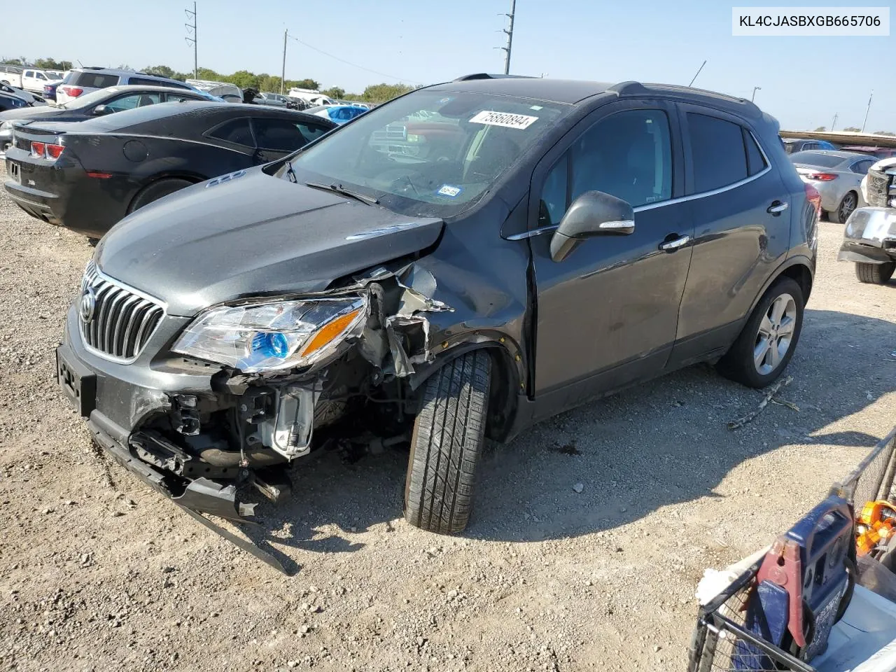 2016 Buick Encore VIN: KL4CJASBXGB665706 Lot: 75860894