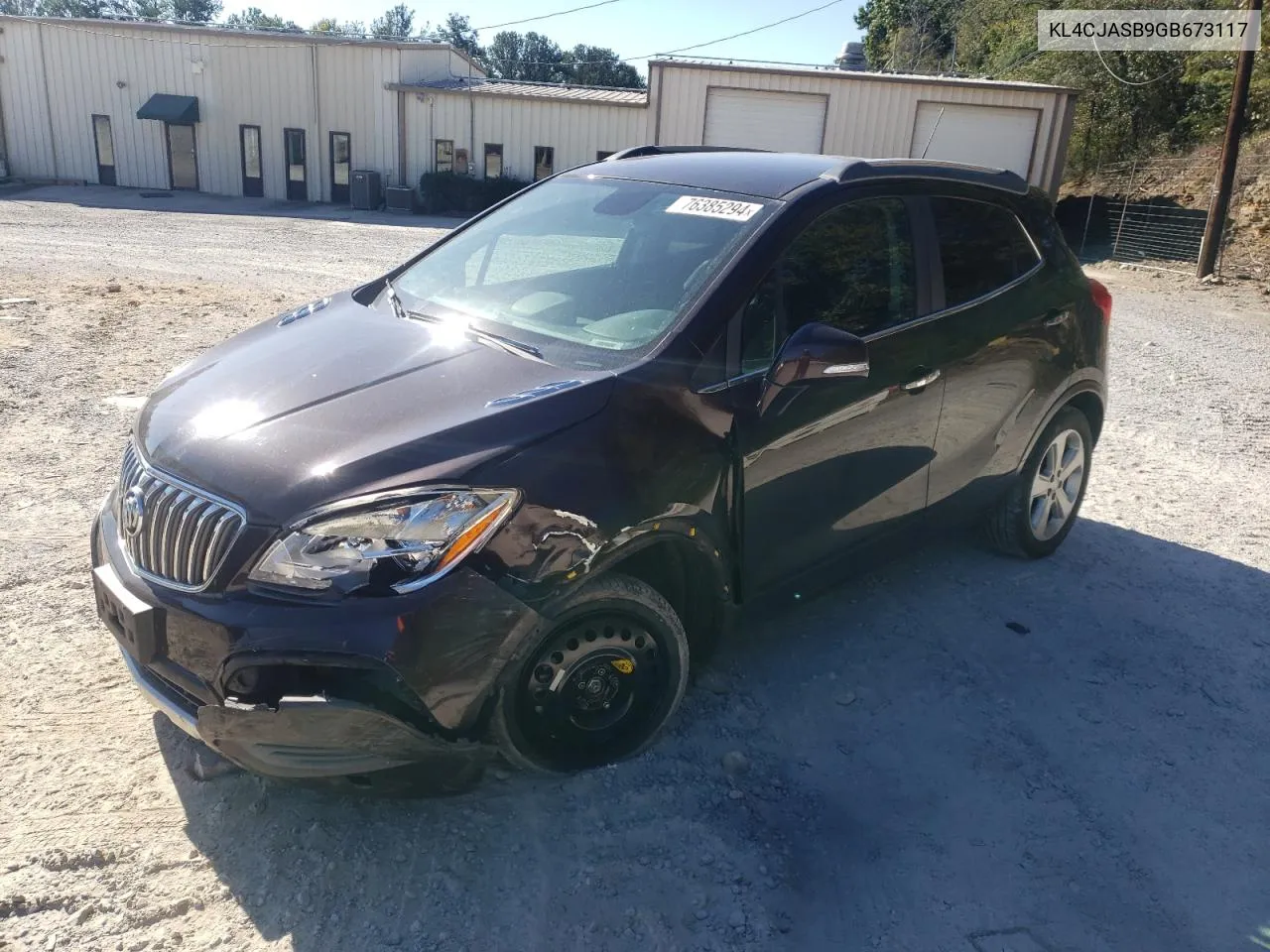 2016 Buick Encore VIN: KL4CJASB9GB673117 Lot: 76385294