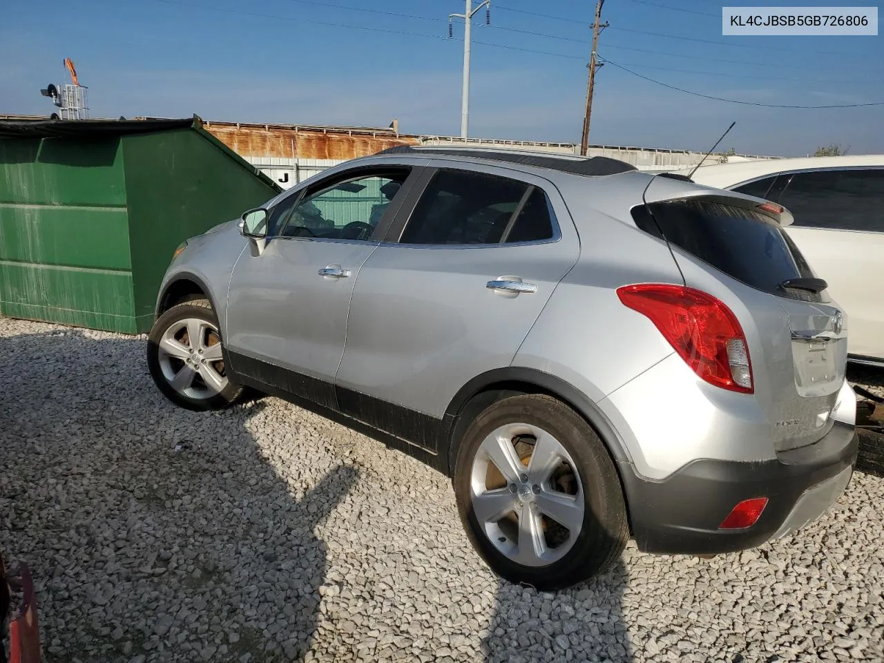 2016 Buick Encore Convenience VIN: KL4CJBSB5GB726806 Lot: 77423044