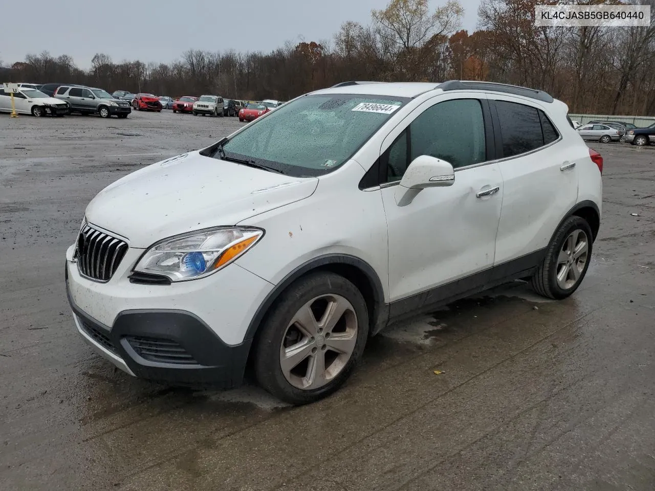 2016 Buick Encore VIN: KL4CJASB5GB640440 Lot: 78496644