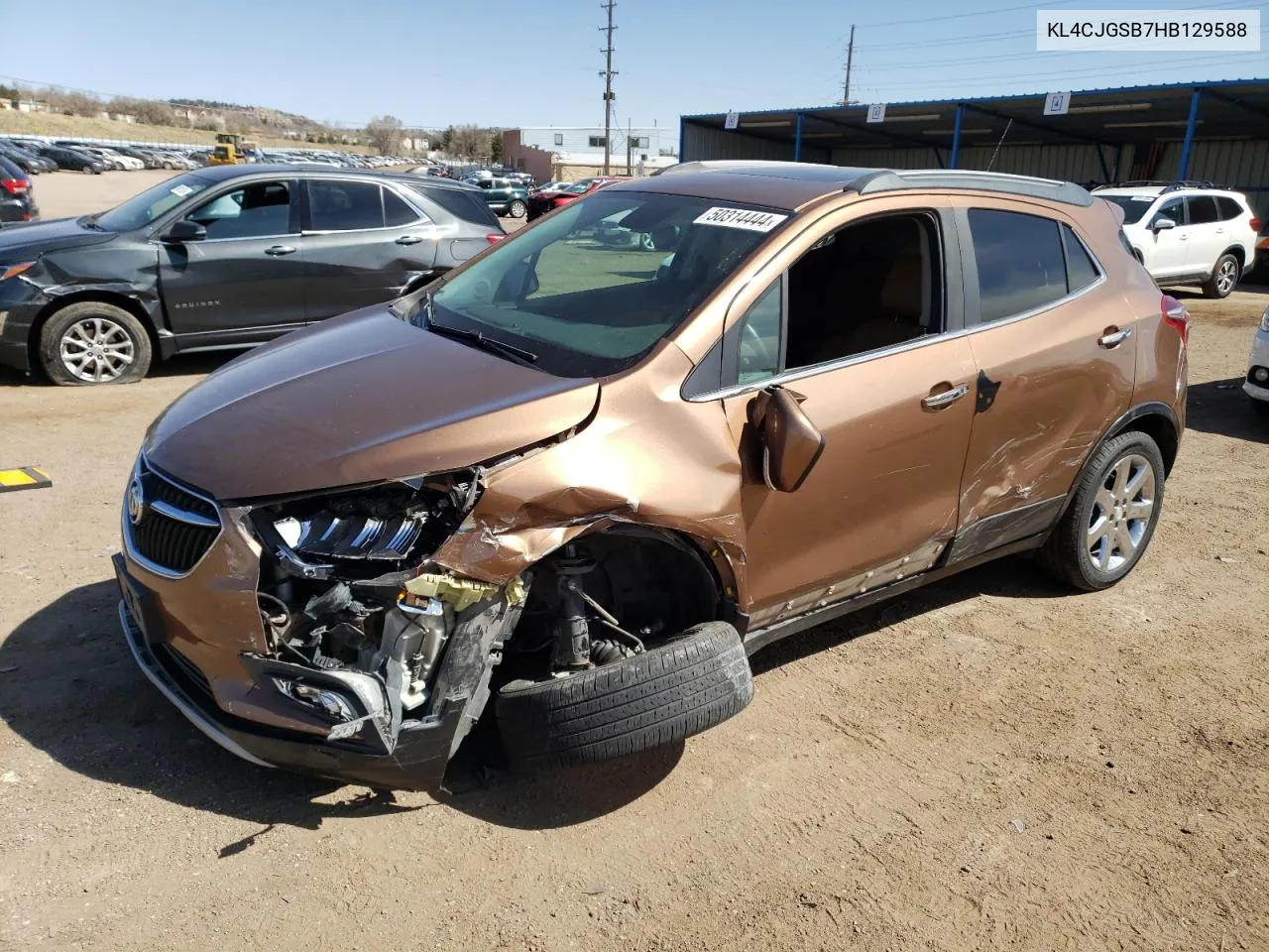 2017 Buick Encore Essence VIN: KL4CJGSB7HB129588 Lot: 50314444