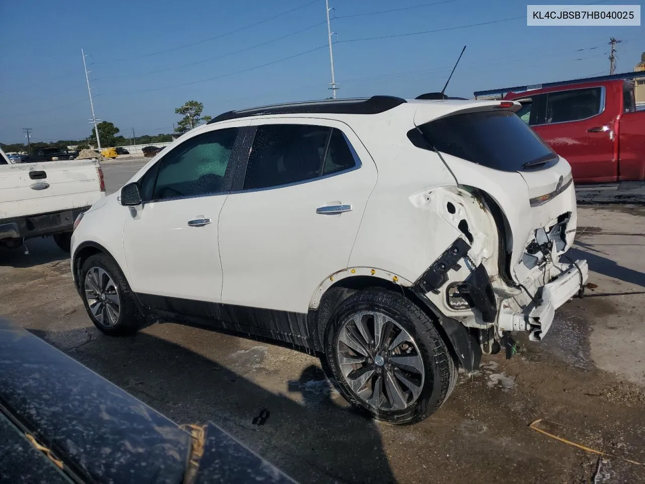 KL4CJBSB7HB040025 2017 Buick Encore Preferred Ii