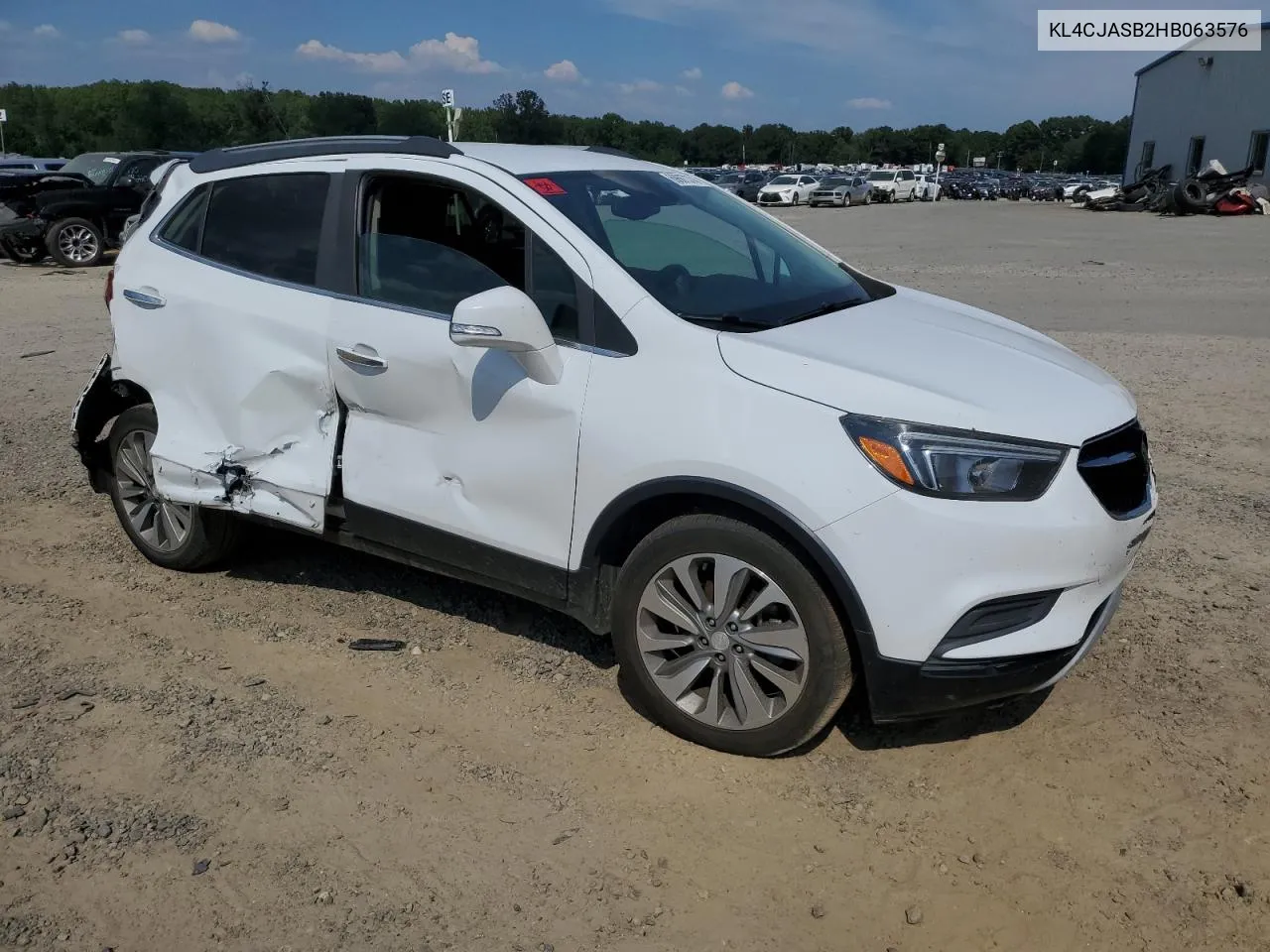 2017 Buick Encore Preferred VIN: KL4CJASB2HB063576 Lot: 69667374