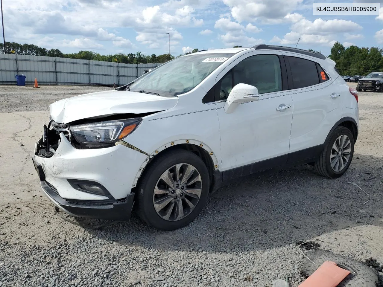 2017 Buick Encore Preferred Ii VIN: KL4CJBSB6HB005900 Lot: 71074074