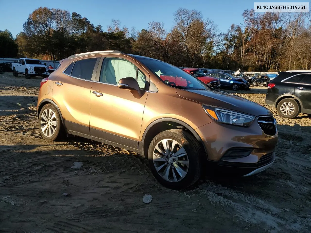 2017 Buick Encore Preferred VIN: KL4CJASB7HB019251 Lot: 79654634