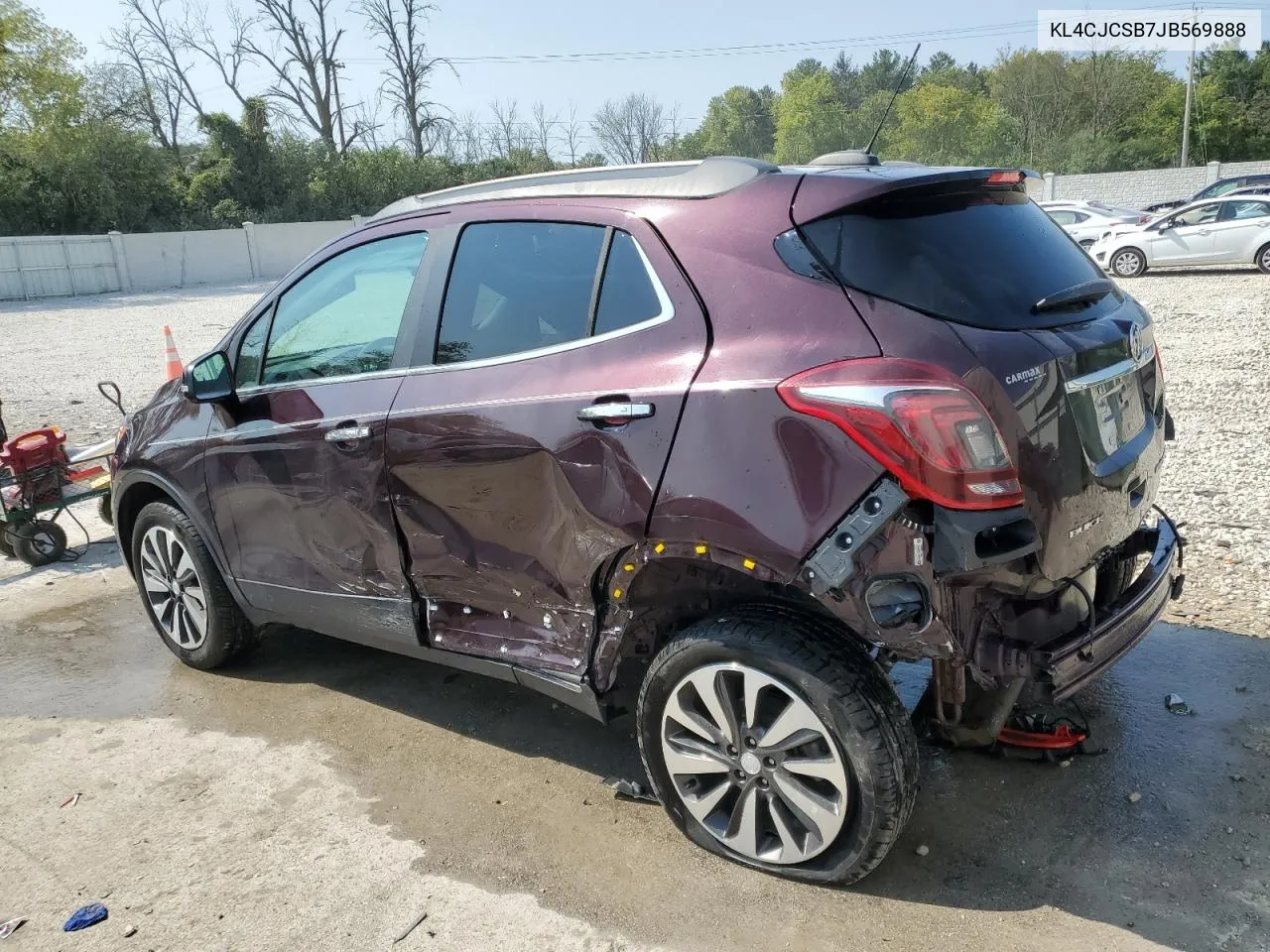 2018 Buick Encore Essence VIN: KL4CJCSB7JB569888 Lot: 71043064