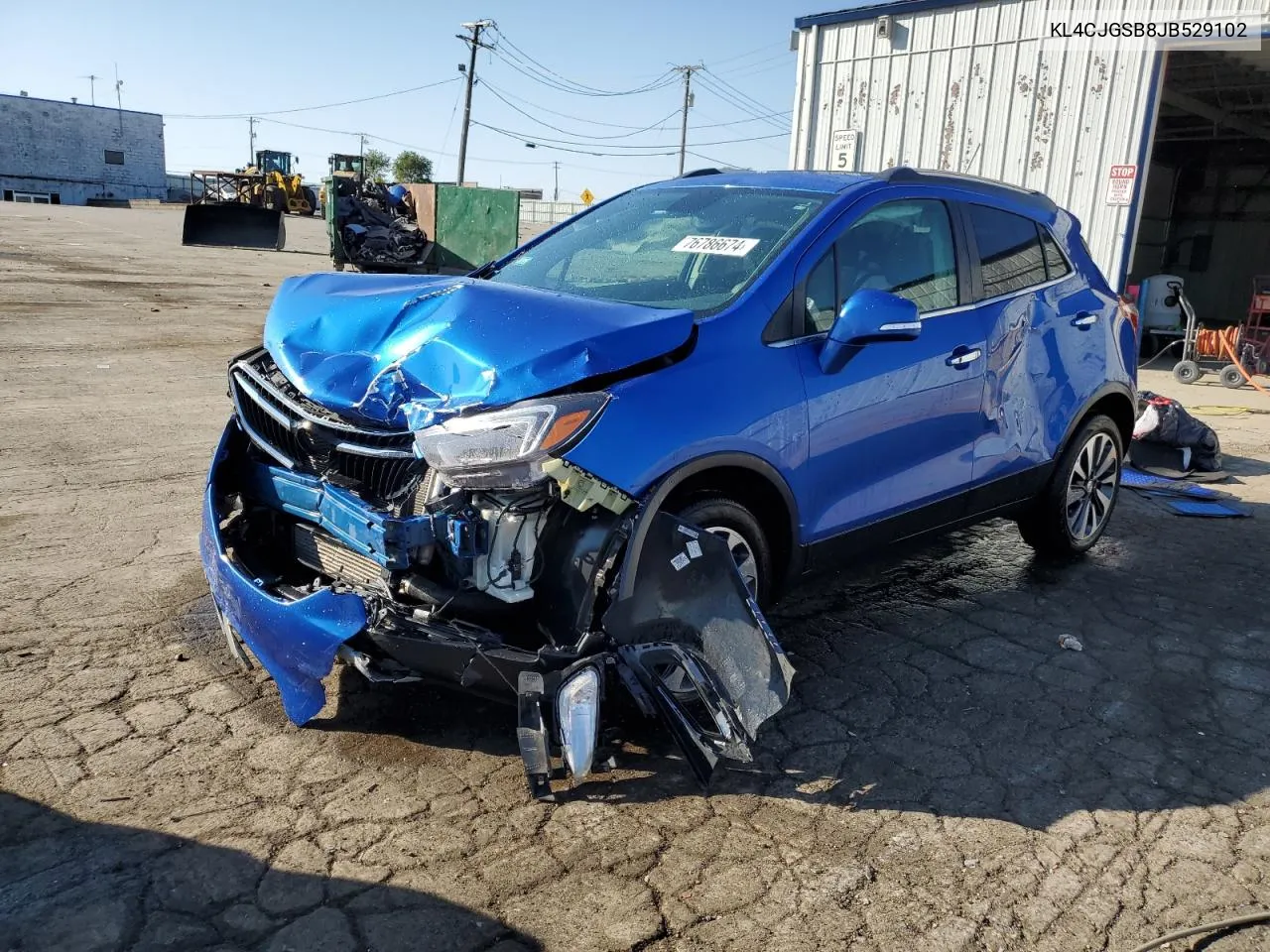 2018 Buick Encore Essence VIN: KL4CJGSB8JB529102 Lot: 76786674