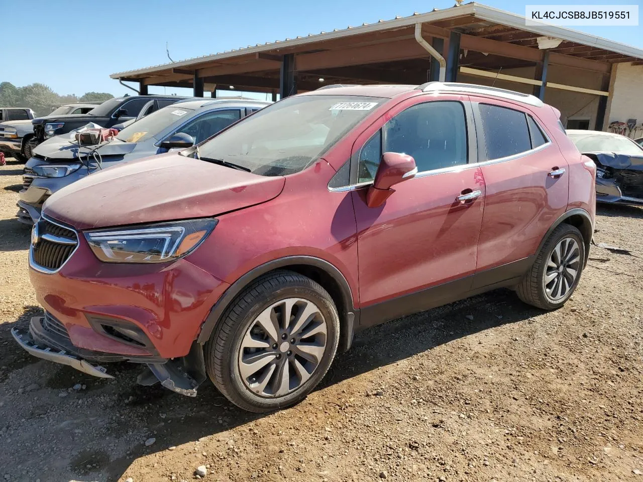 2018 Buick Encore Essence VIN: KL4CJCSB8JB519551 Lot: 77264674