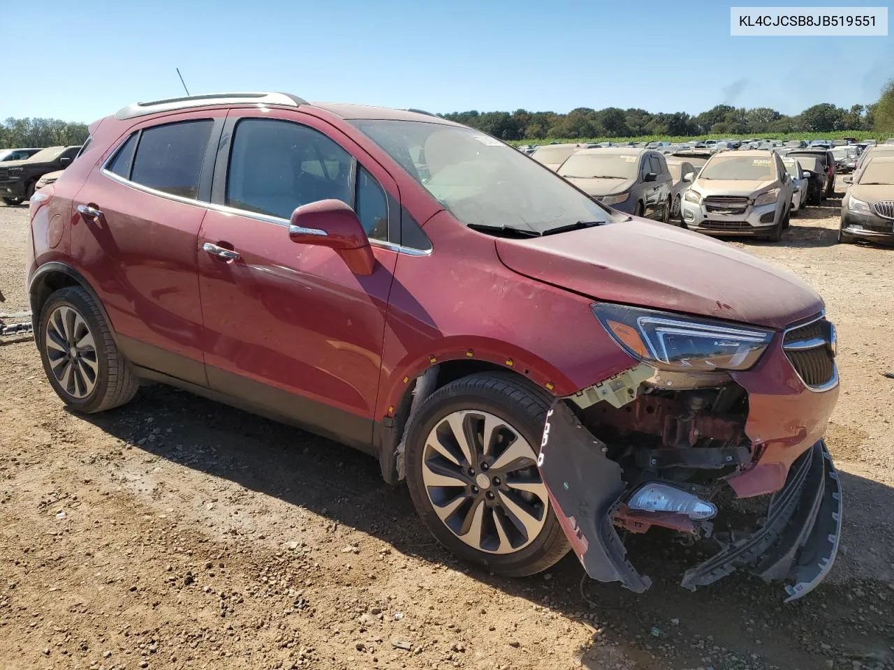 2018 Buick Encore Essence VIN: KL4CJCSB8JB519551 Lot: 77264674