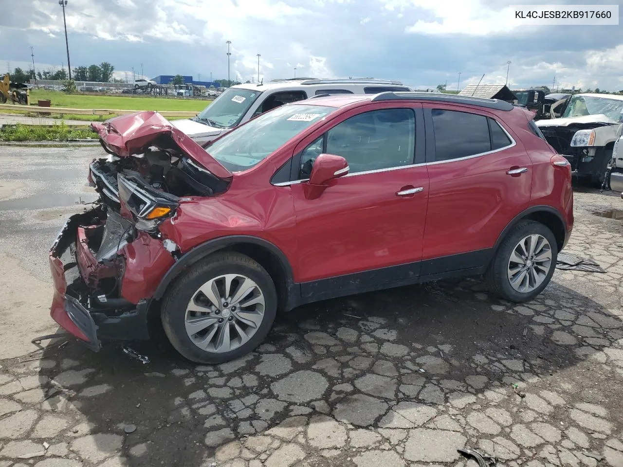 2019 Buick Encore Preferred VIN: KL4CJESB2KB917660 Lot: 56822684