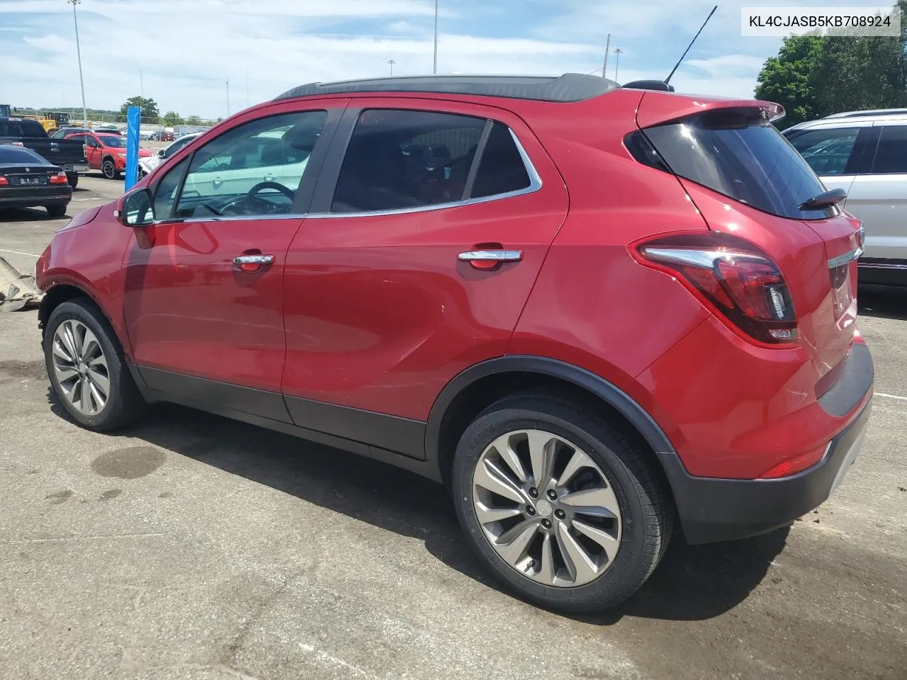 2019 Buick Encore Preferred VIN: KL4CJASB5KB708924 Lot: 61197544