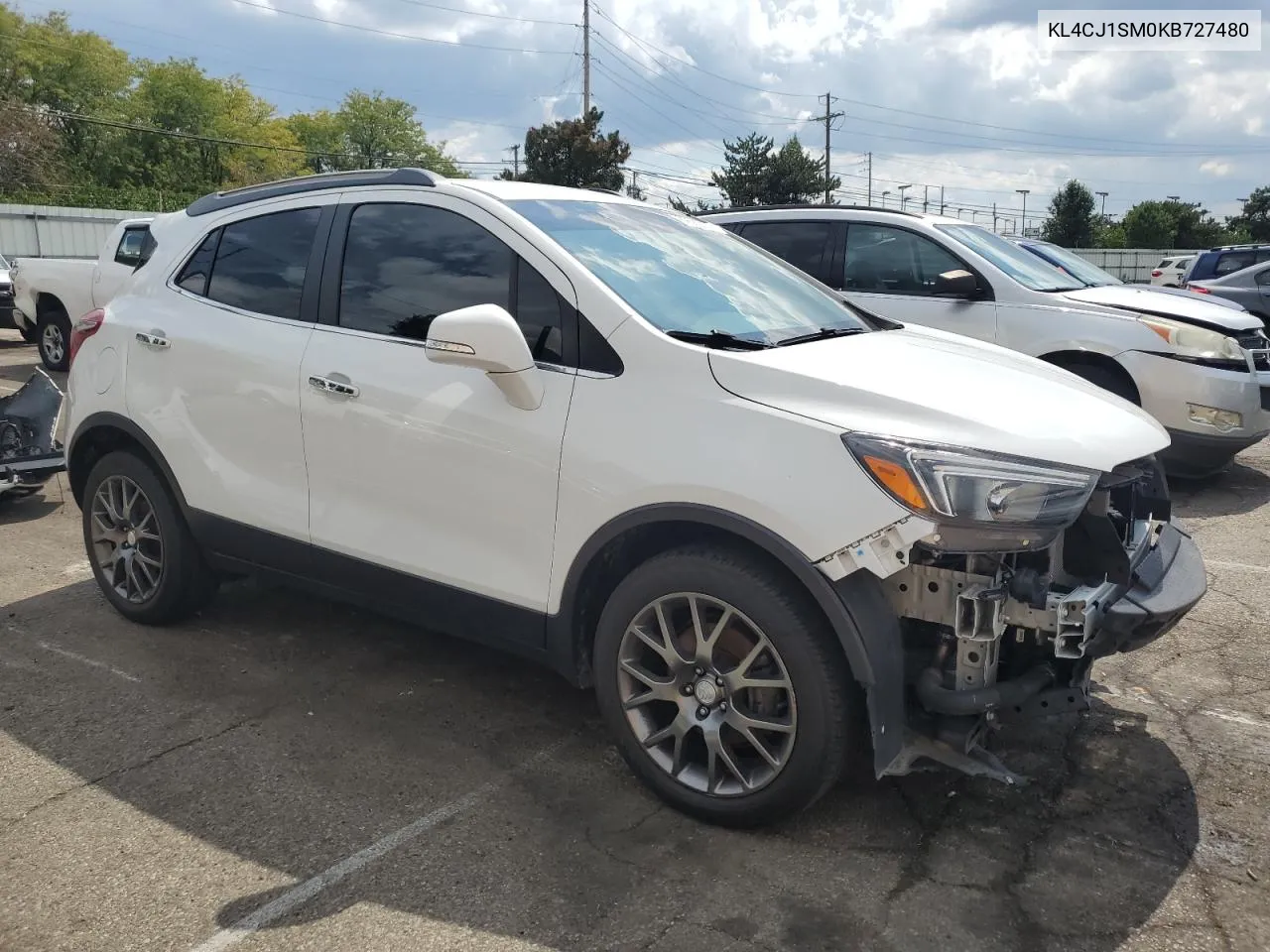 2019 Buick Encore Sport Touring VIN: KL4CJ1SM0KB727480 Lot: 69683854