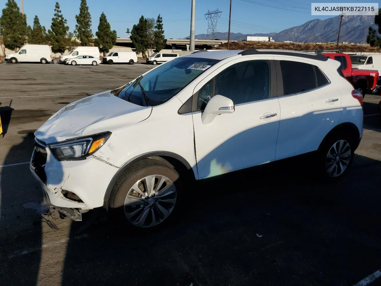 KL4CJASB1KB727115 2019 Buick Encore Preferred