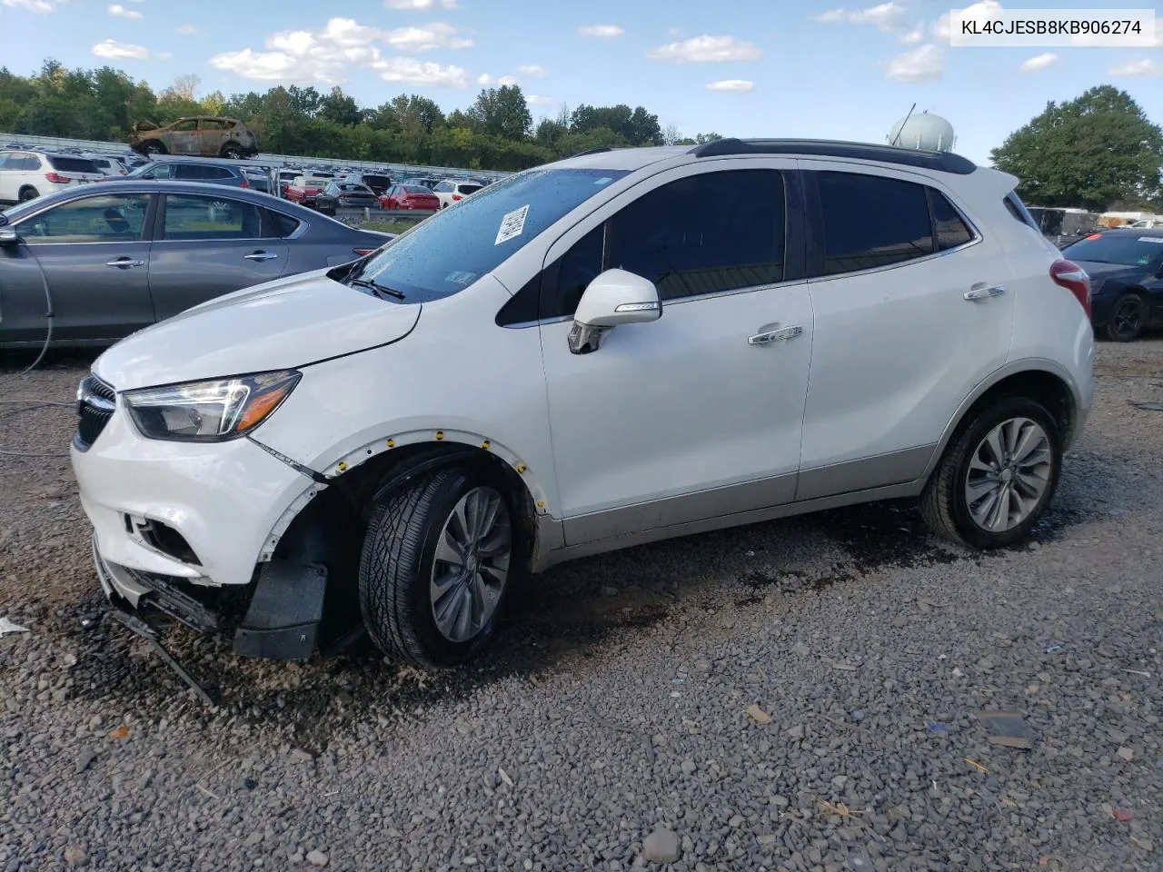 2019 Buick Encore Preferred VIN: KL4CJESB8KB906274 Lot: 70754164