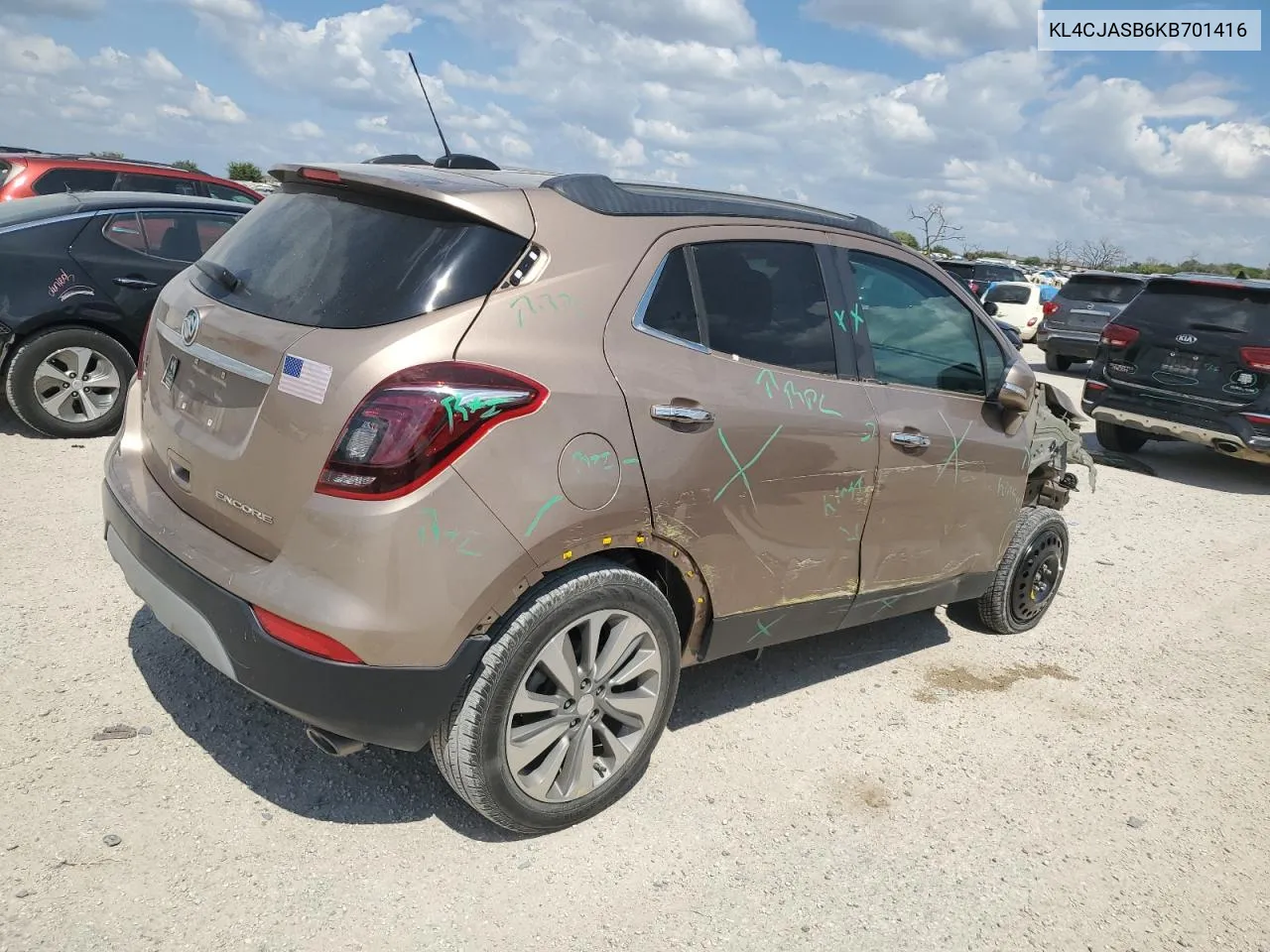 2019 Buick Encore Preferred VIN: KL4CJASB6KB701416 Lot: 71580934