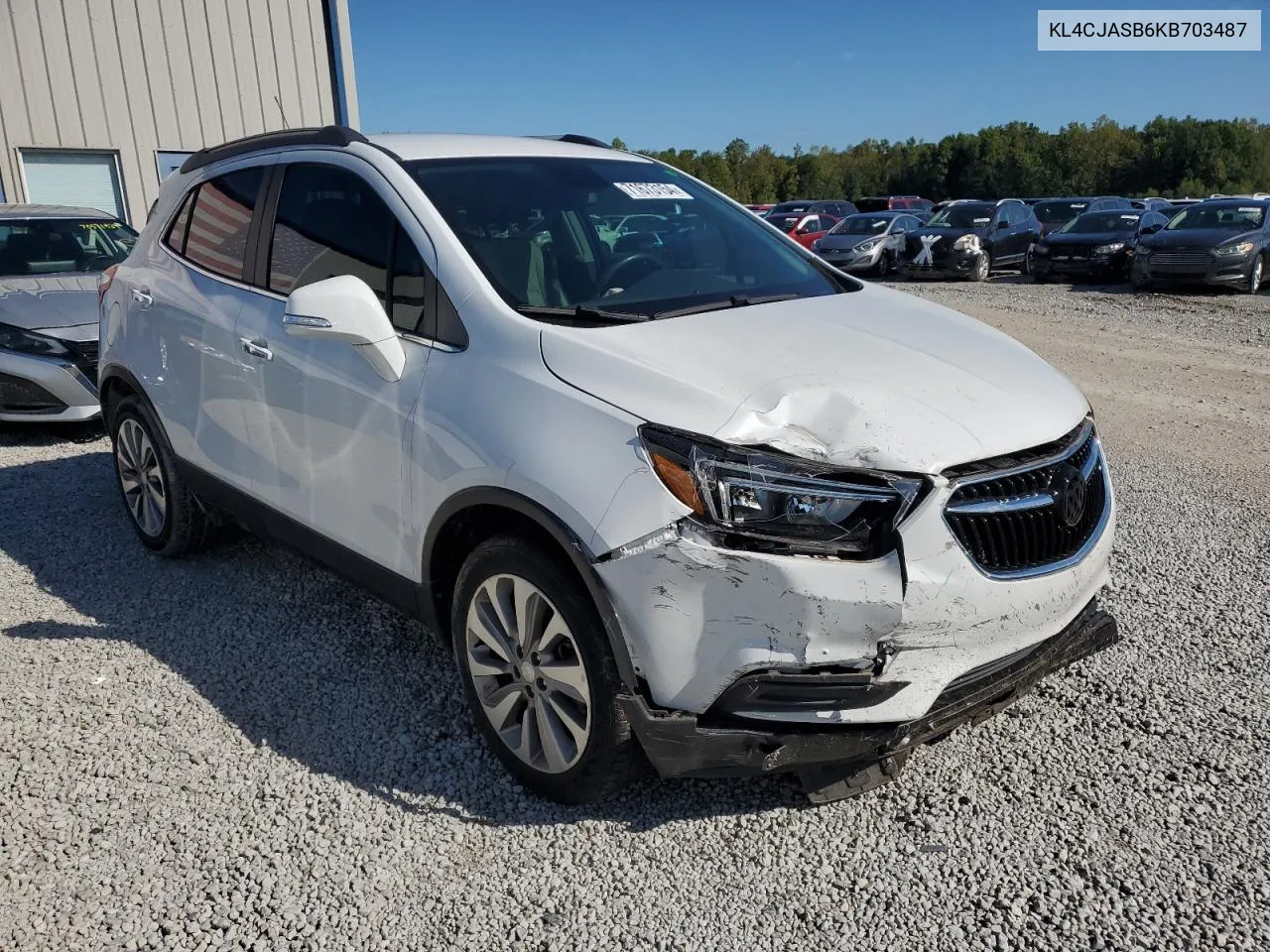 2019 Buick Encore Preferred VIN: KL4CJASB6KB703487 Lot: 71673154