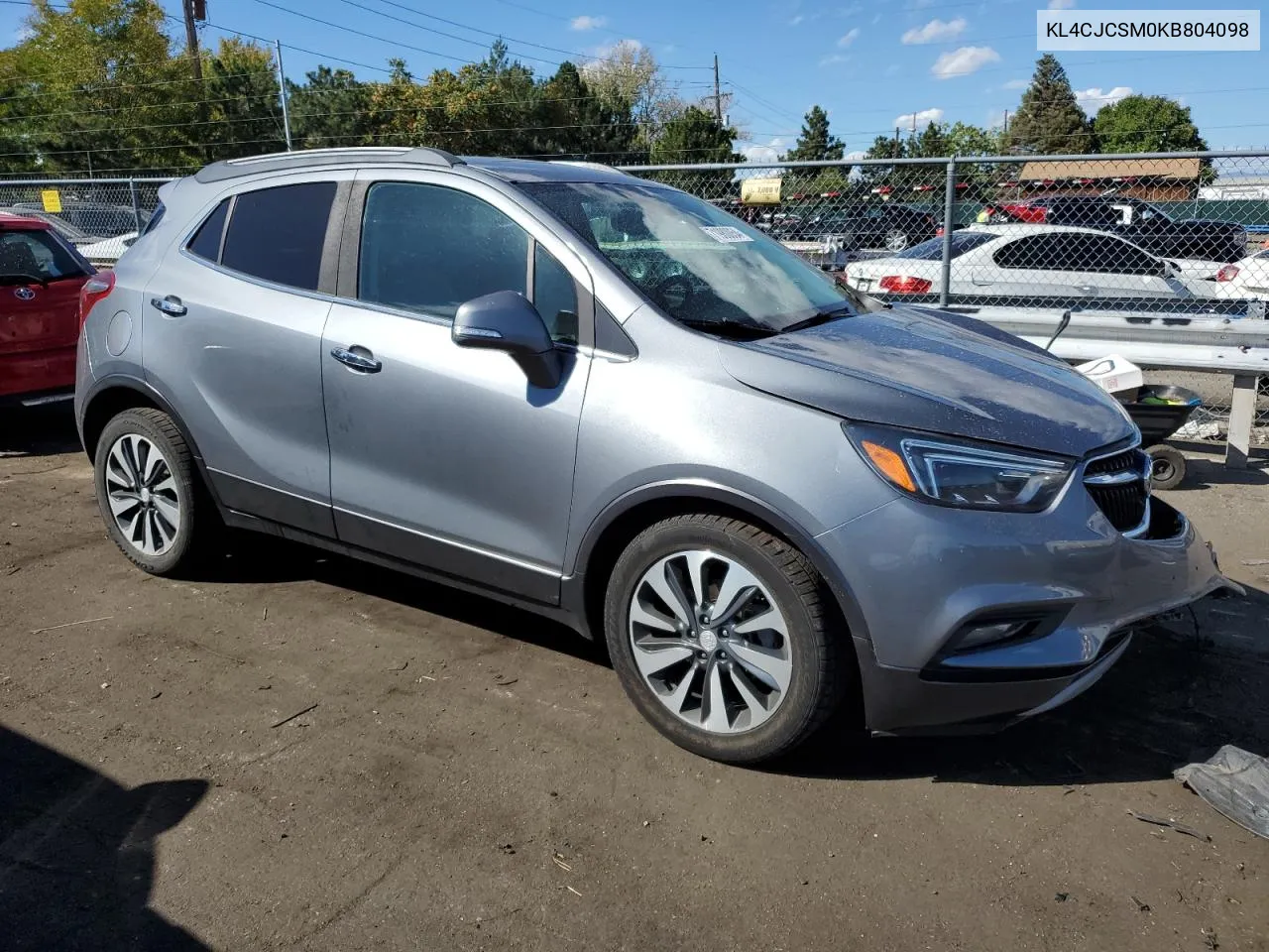 2019 Buick Encore Essence VIN: KL4CJCSM0KB804098 Lot: 71980054