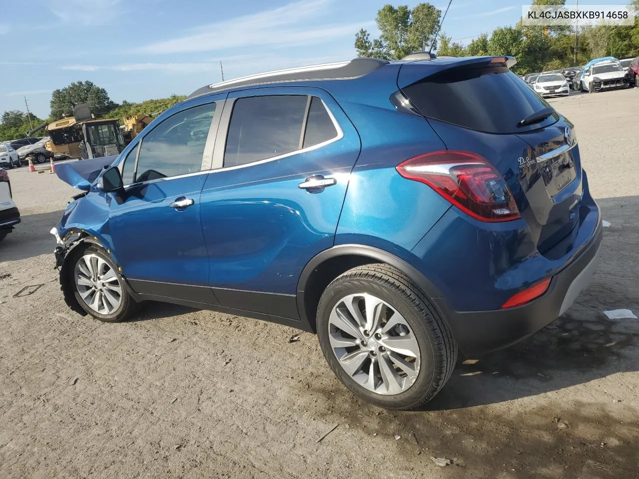 2019 Buick Encore Preferred VIN: KL4CJASBXKB914658 Lot: 72597114