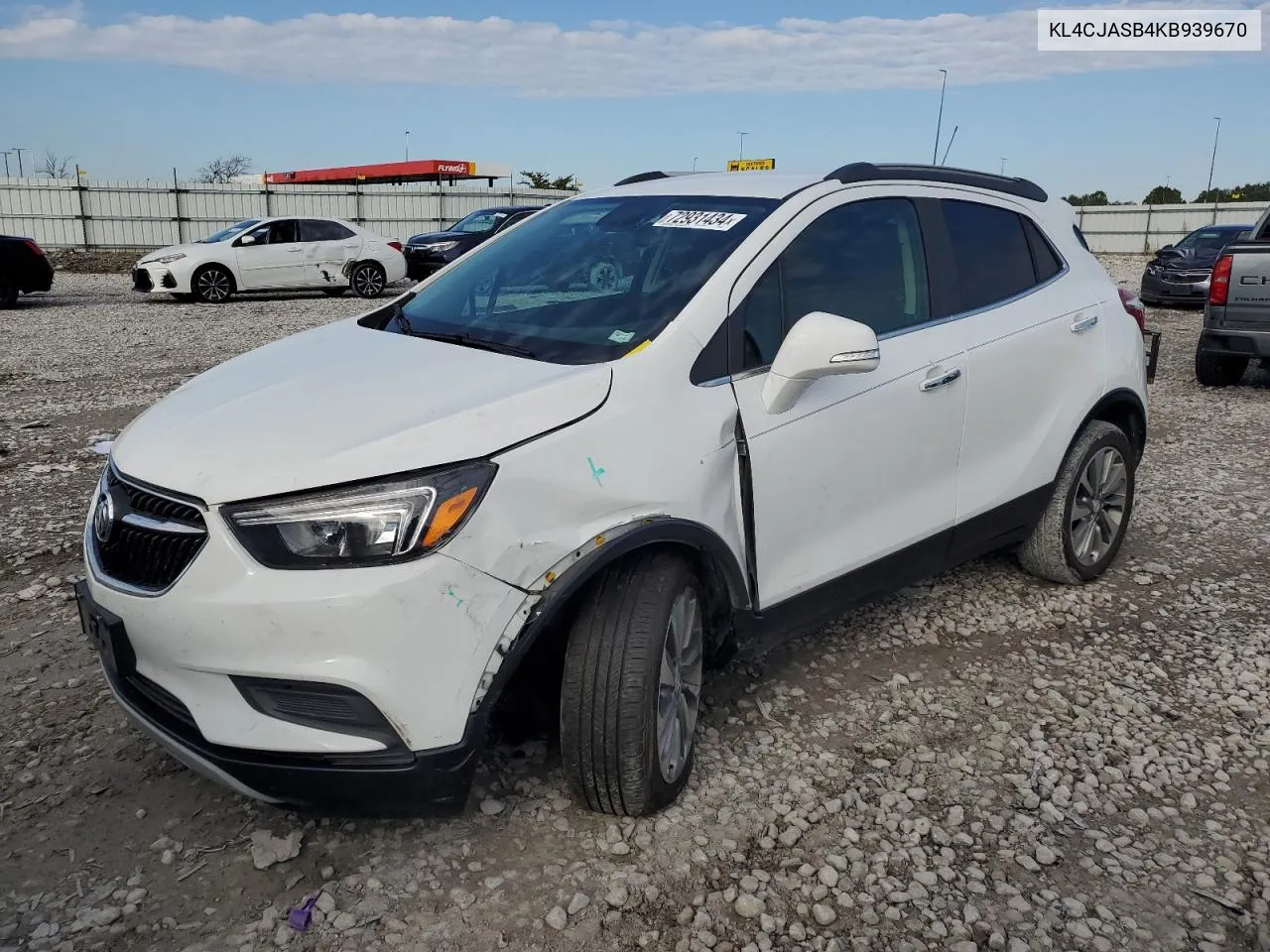 KL4CJASB4KB939670 2019 Buick Encore Preferred