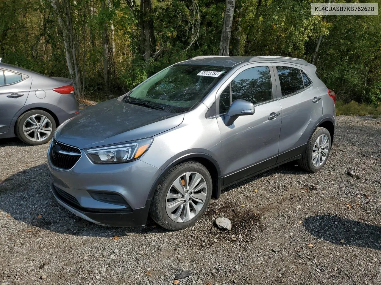 2019 Buick Encore Preferred VIN: KL4CJASB7KB762628 Lot: 73203734