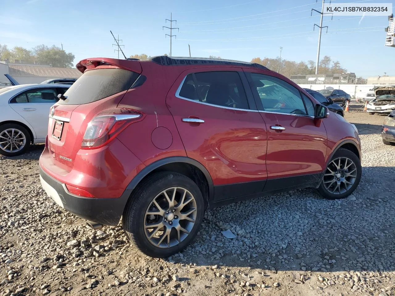 KL4CJ1SB7KB832354 2019 Buick Encore Sport Touring