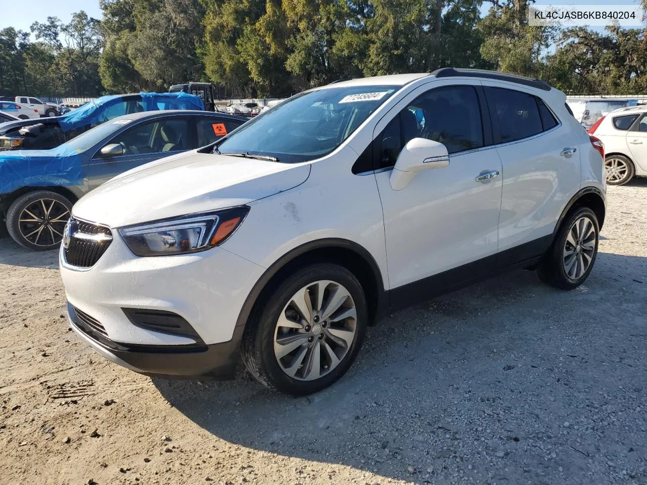 2019 Buick Encore Preferred VIN: KL4CJASB6KB840204 Lot: 77245604