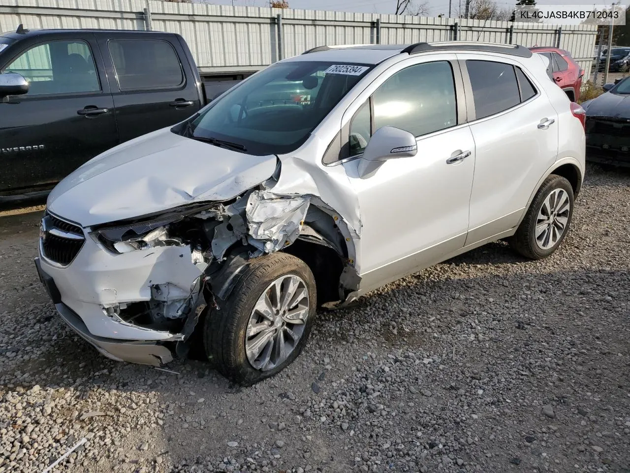 2019 Buick Encore Preferred VIN: KL4CJASB4KB712043 Lot: 78025394