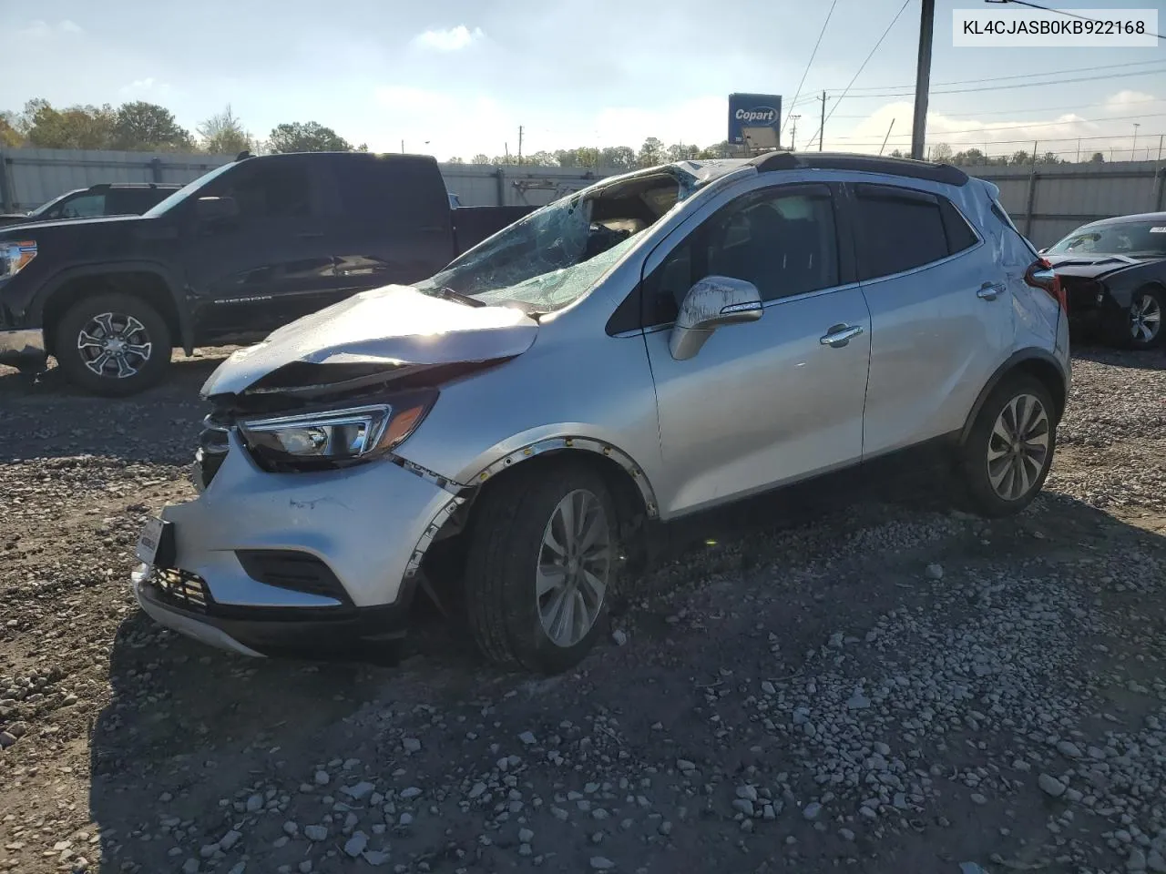 2019 Buick Encore Preferred VIN: KL4CJASB0KB922168 Lot: 80014654