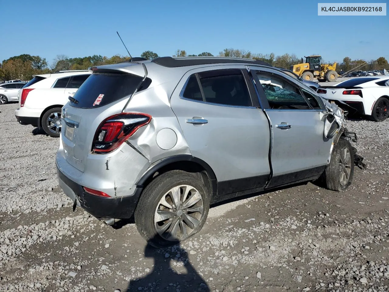 2019 Buick Encore Preferred VIN: KL4CJASB0KB922168 Lot: 80014654