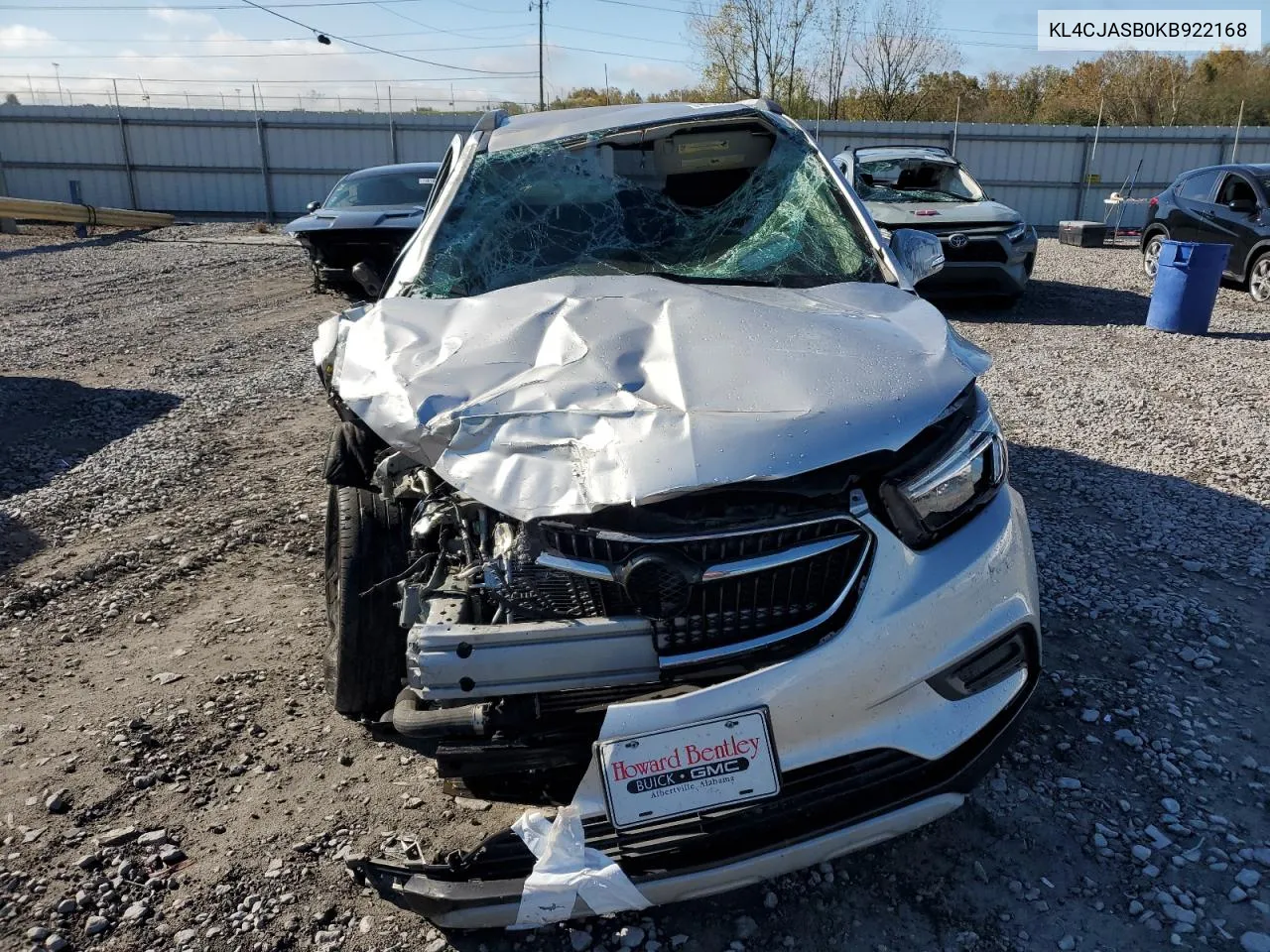 2019 Buick Encore Preferred VIN: KL4CJASB0KB922168 Lot: 80014654