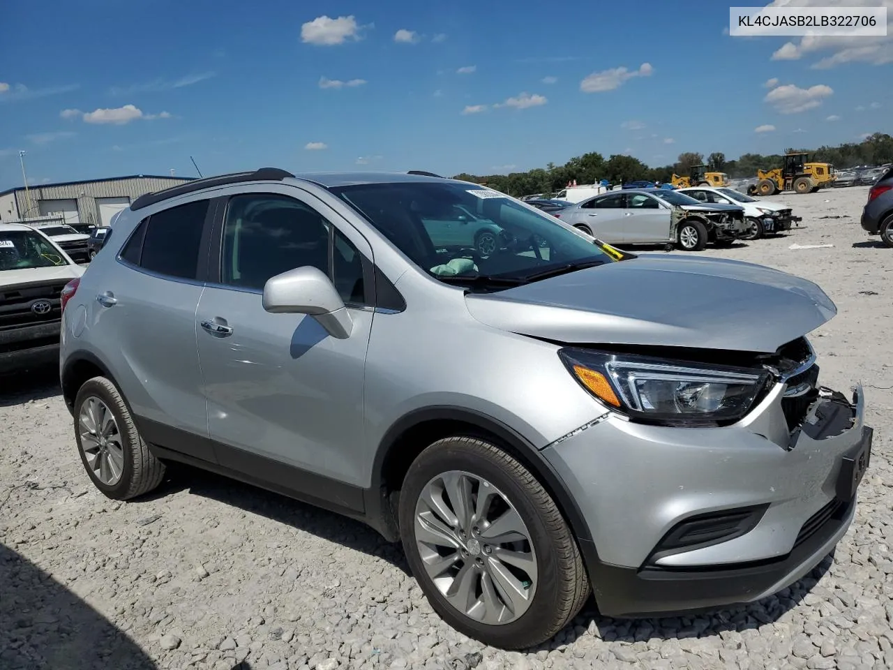 2020 Buick Encore Preferred VIN: KL4CJASB2LB322706 Lot: 72082864