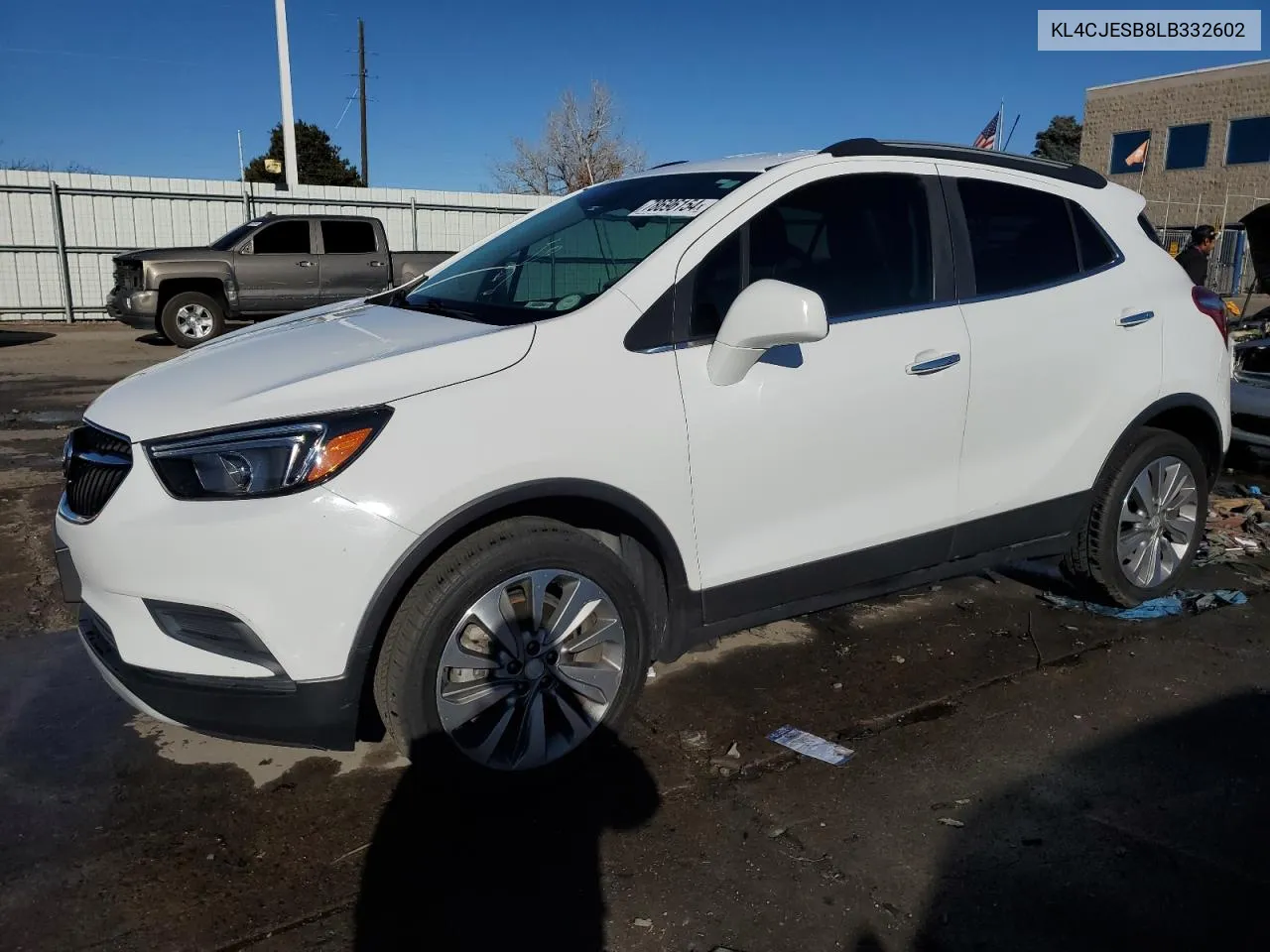 2020 Buick Encore Preferred VIN: KL4CJESB8LB332602 Lot: 78696154