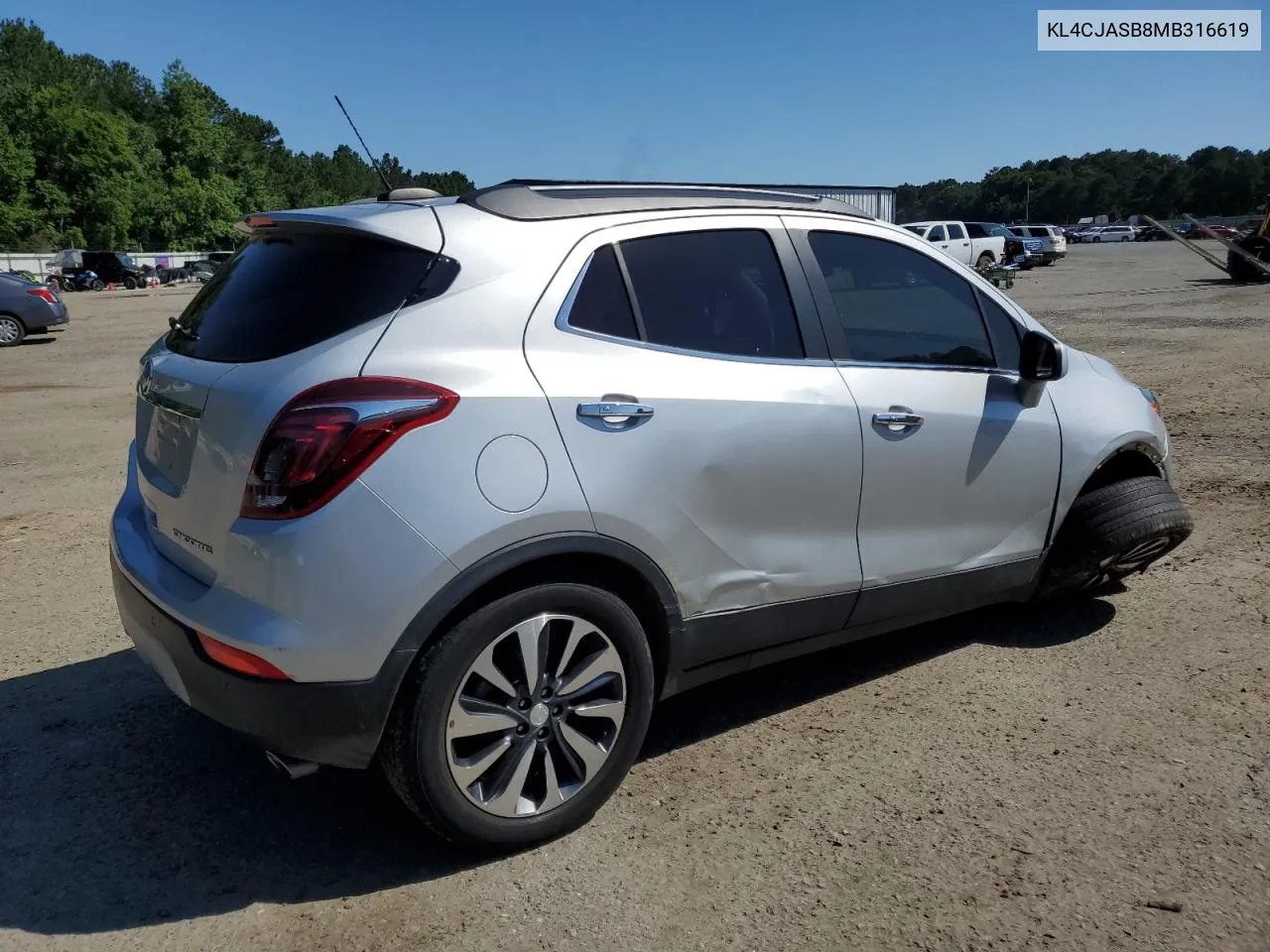 2021 Buick Encore Preferred VIN: KL4CJASB8MB316619 Lot: 57063784