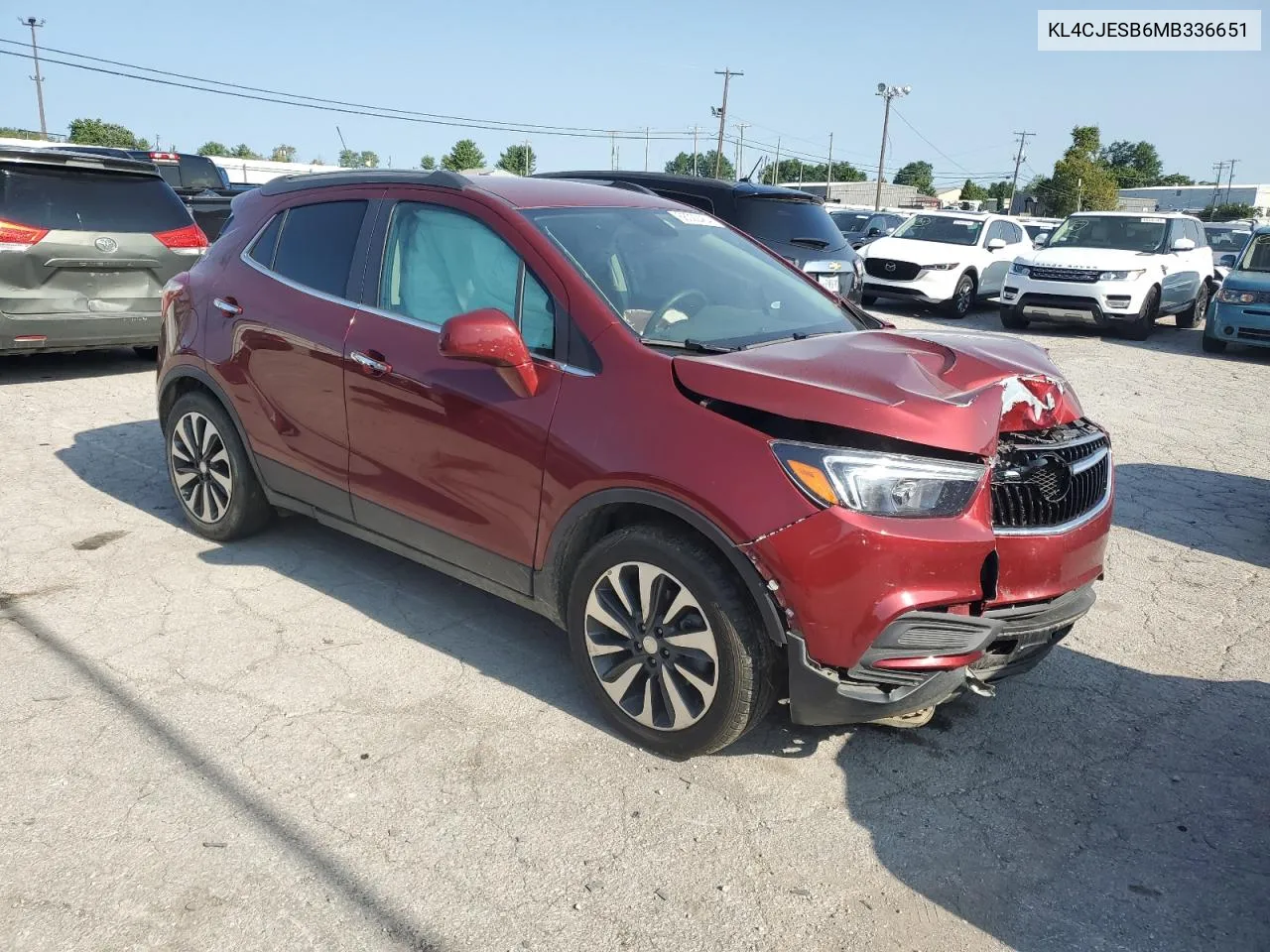 2021 Buick Encore Preferred VIN: KL4CJESB6MB336651 Lot: 68022464