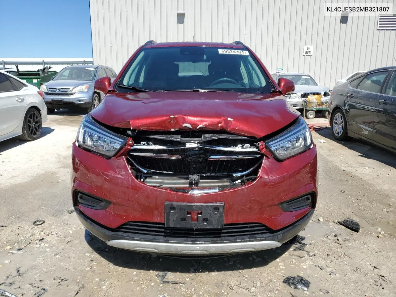 2021 Buick Encore Preferred VIN: KL4CJESB2MB321807 Lot: 69324994