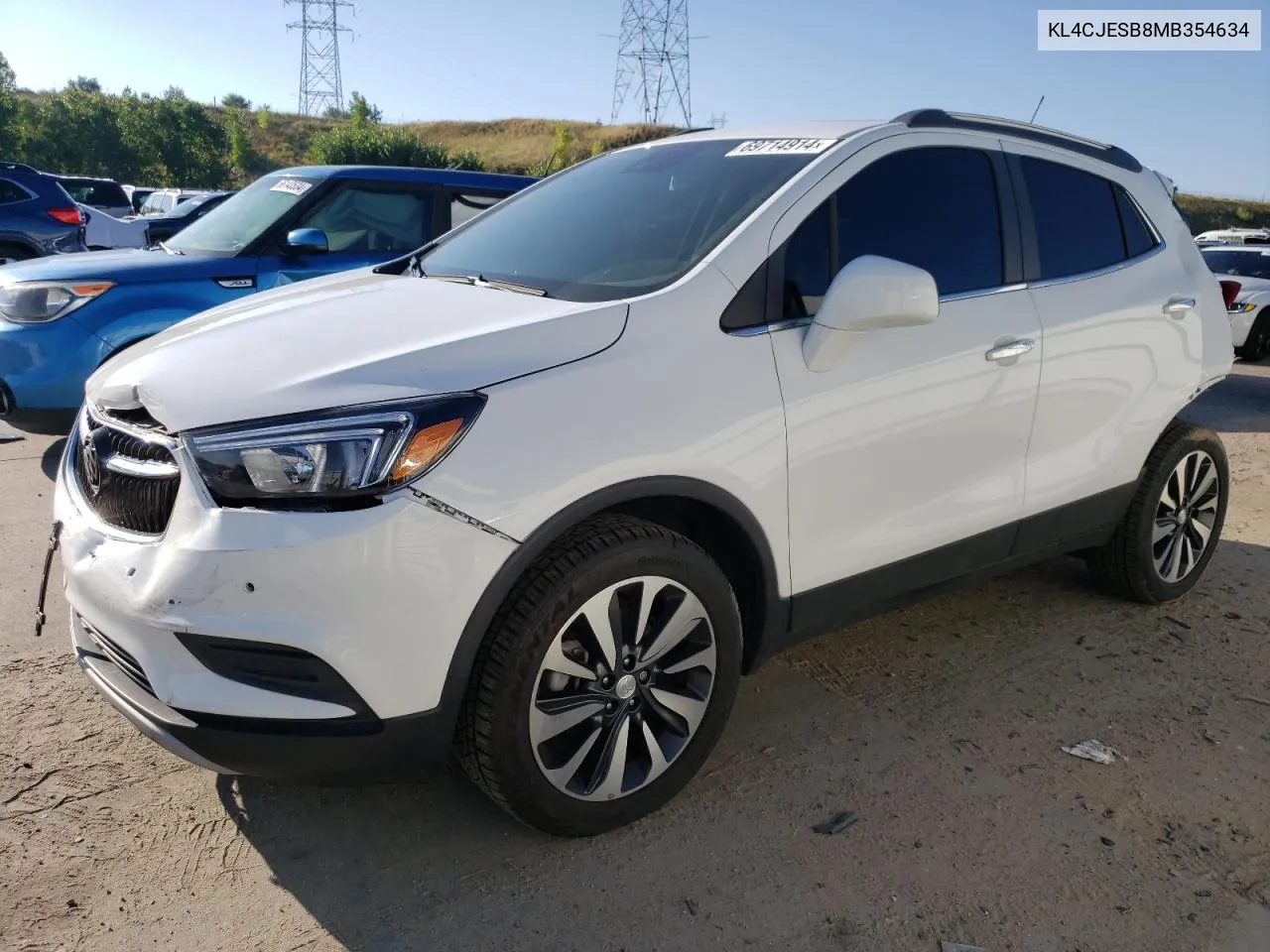 2021 Buick Encore Preferred VIN: KL4CJESB8MB354634 Lot: 69714914