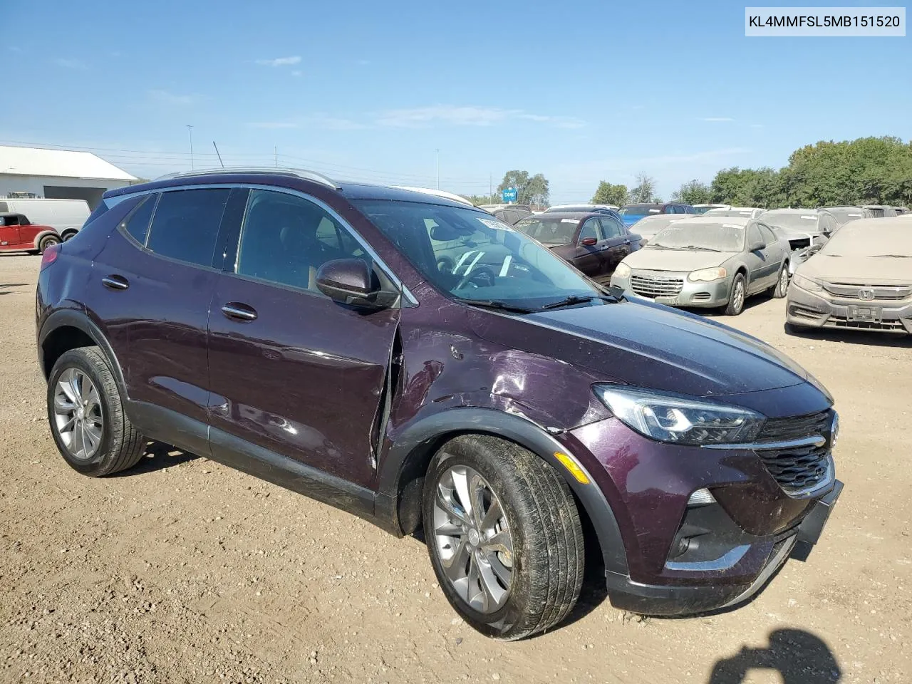 2021 Buick Encore Gx Essence VIN: KL4MMFSL5MB151520 Lot: 71956724